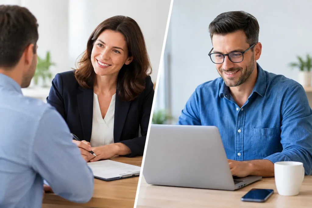 Independent Agent Versus Online Insurer Compared
